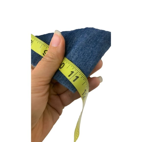 Vintage 70s Fredericks of Hollywood Suede Patchwork Denim Vest Set Medium - Picture 16 of 16